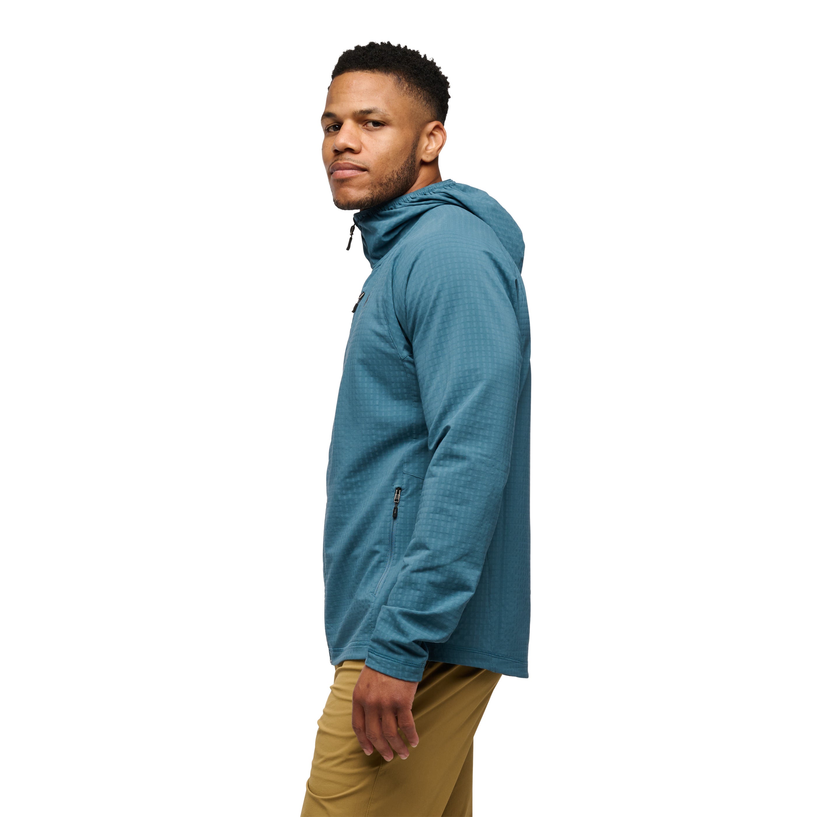 Creek Blue ~ Model is 5' 11" | Chest 40" | Waist 33" | Size Medium/32