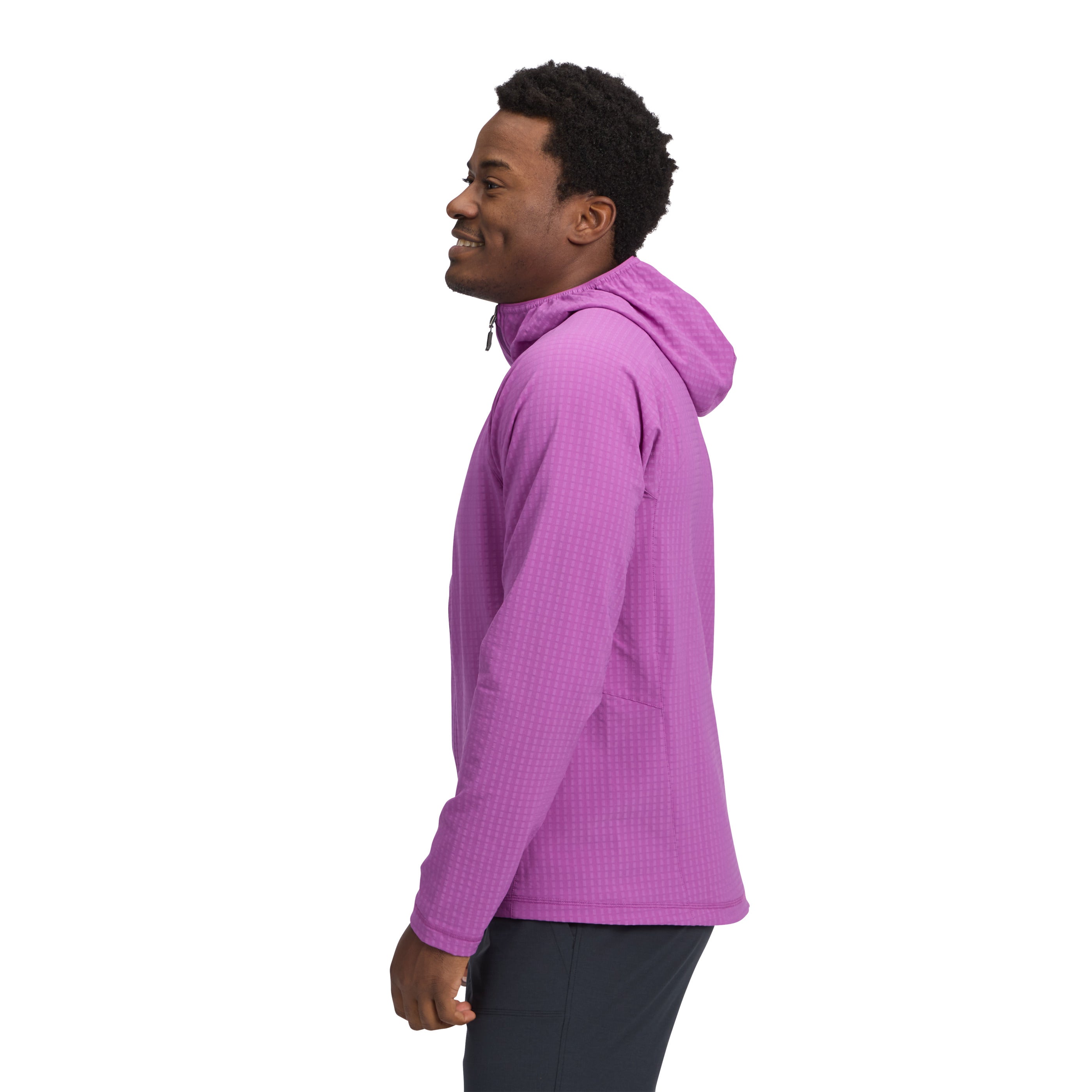 Piton Purple ~ Model is 6' 0" | Chest 40" | Waist 32" | Size Medium/32