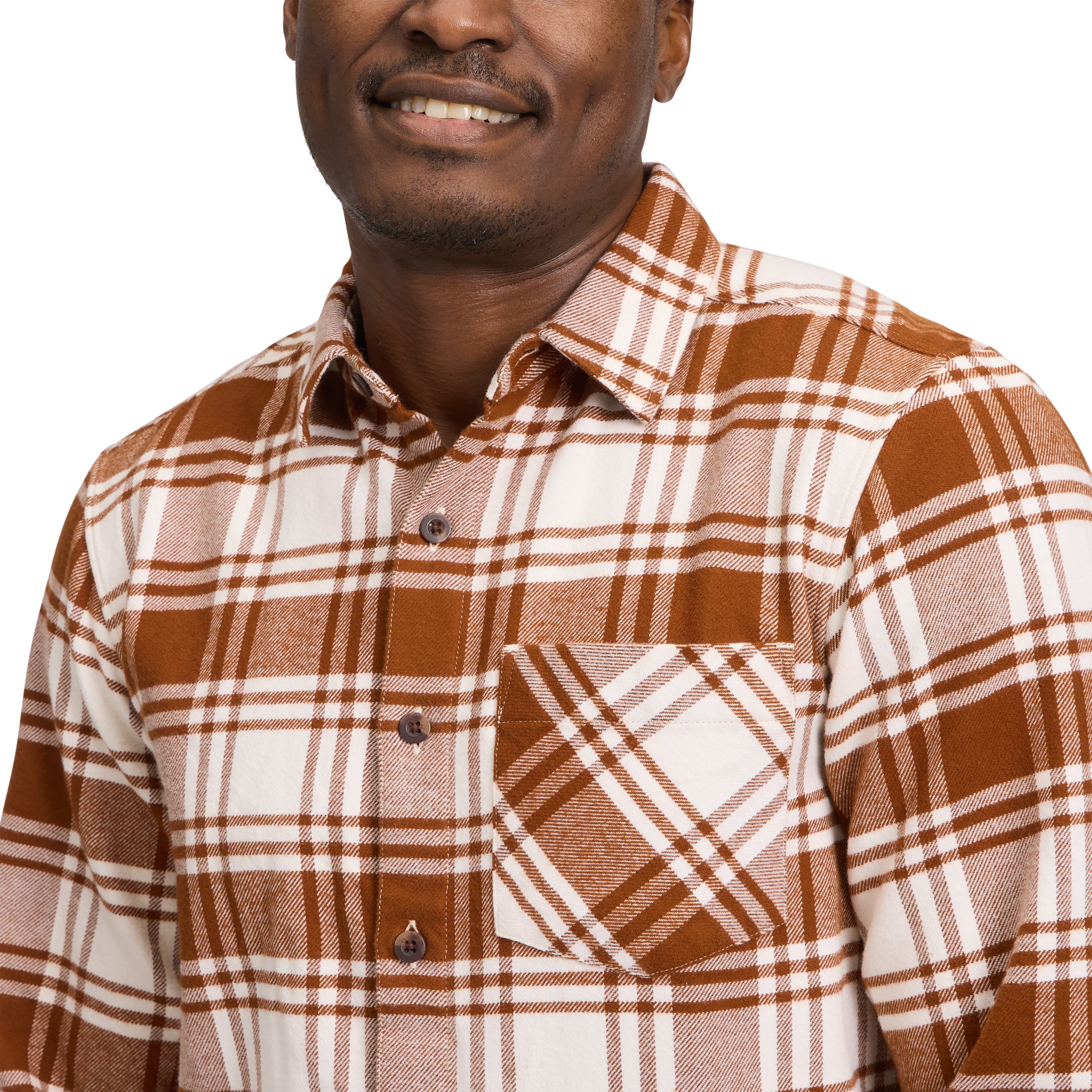 Clay-Off White Plaid
