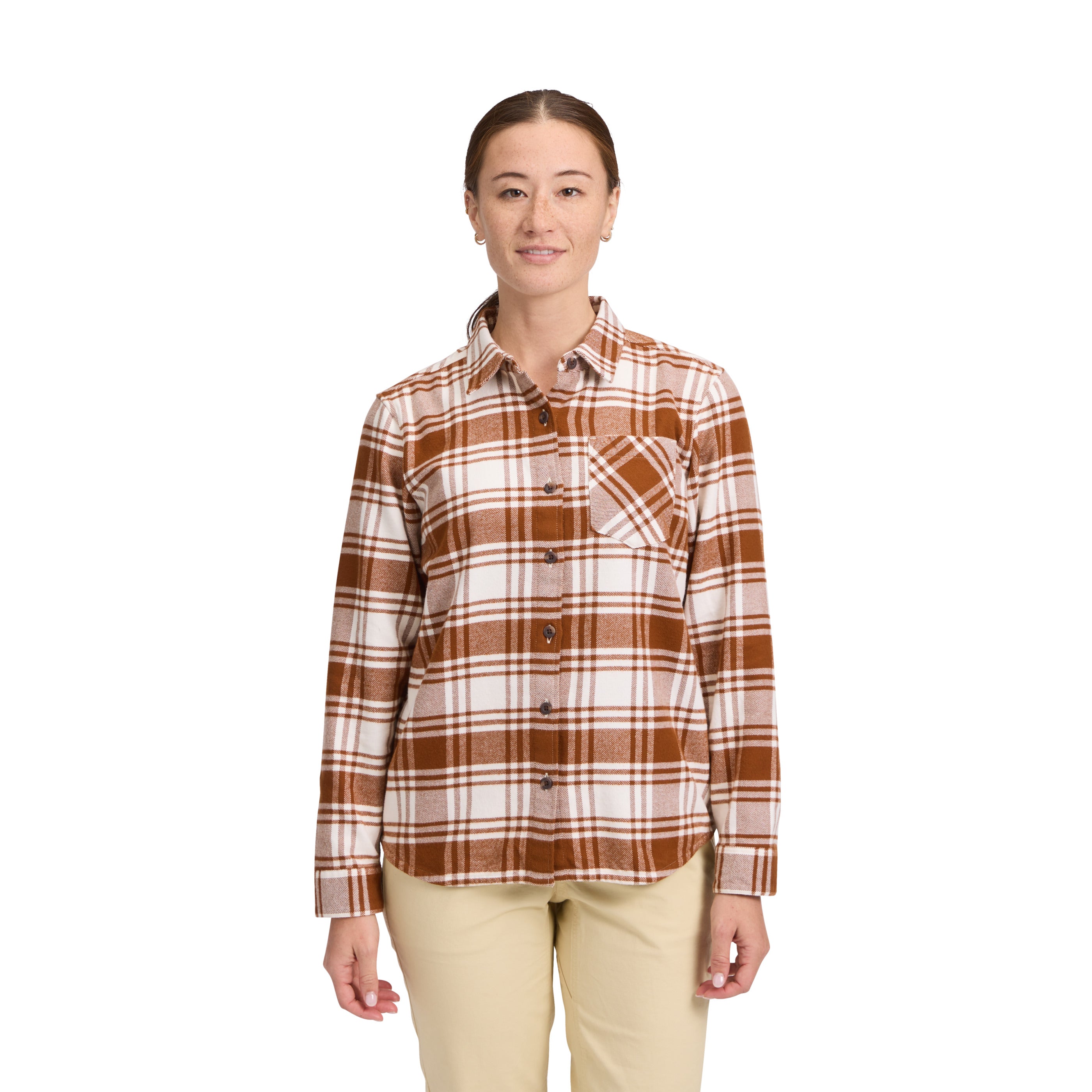 Clay-Off White Plaid
