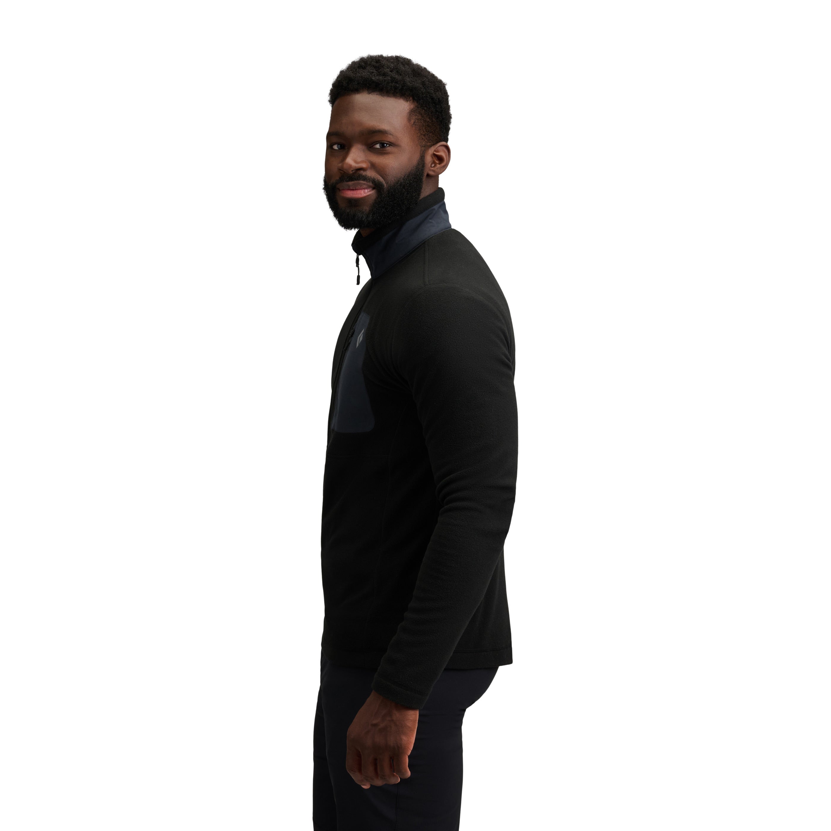 Black-Black ~ Model is 6' 0" | Chest 40" | Waist 32" | Size Medium/32