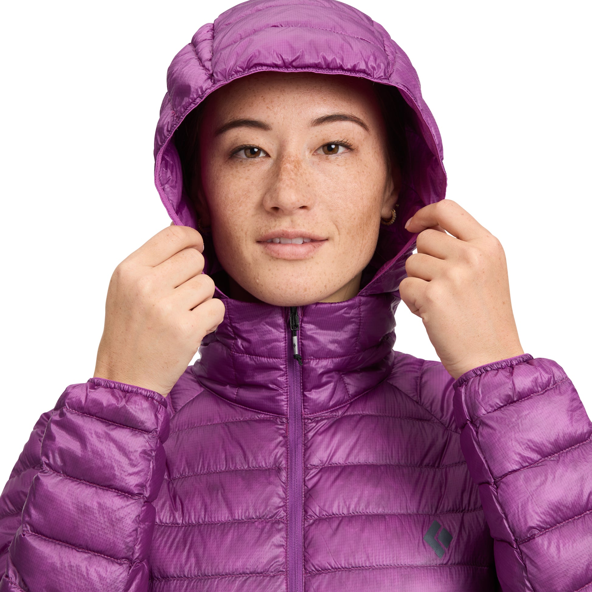 Piton Purple ~ Model Height 5' 7" | Chest 36" | Waist 27" | Size Small/6