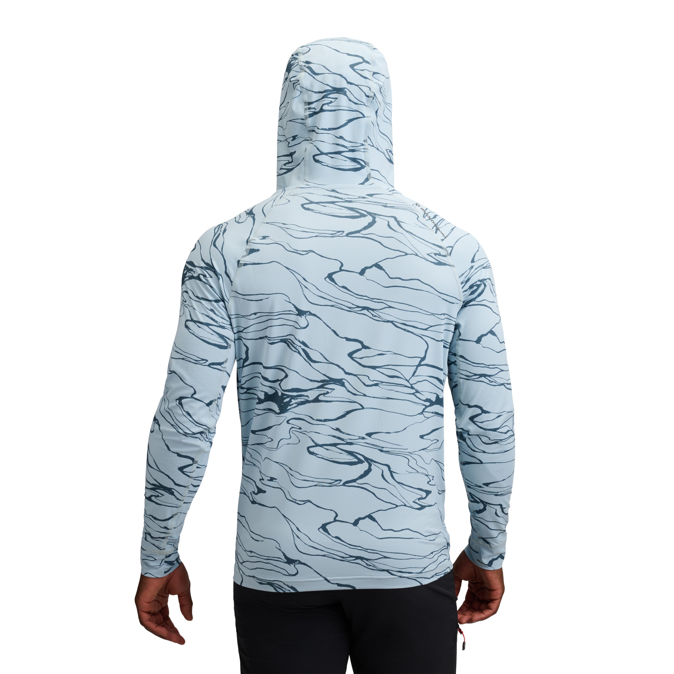 Relief-Fog Blue-Midnight Blue ~ Model Height 6' 0" | Chest 40" | Waist 32" | Size Medium/32