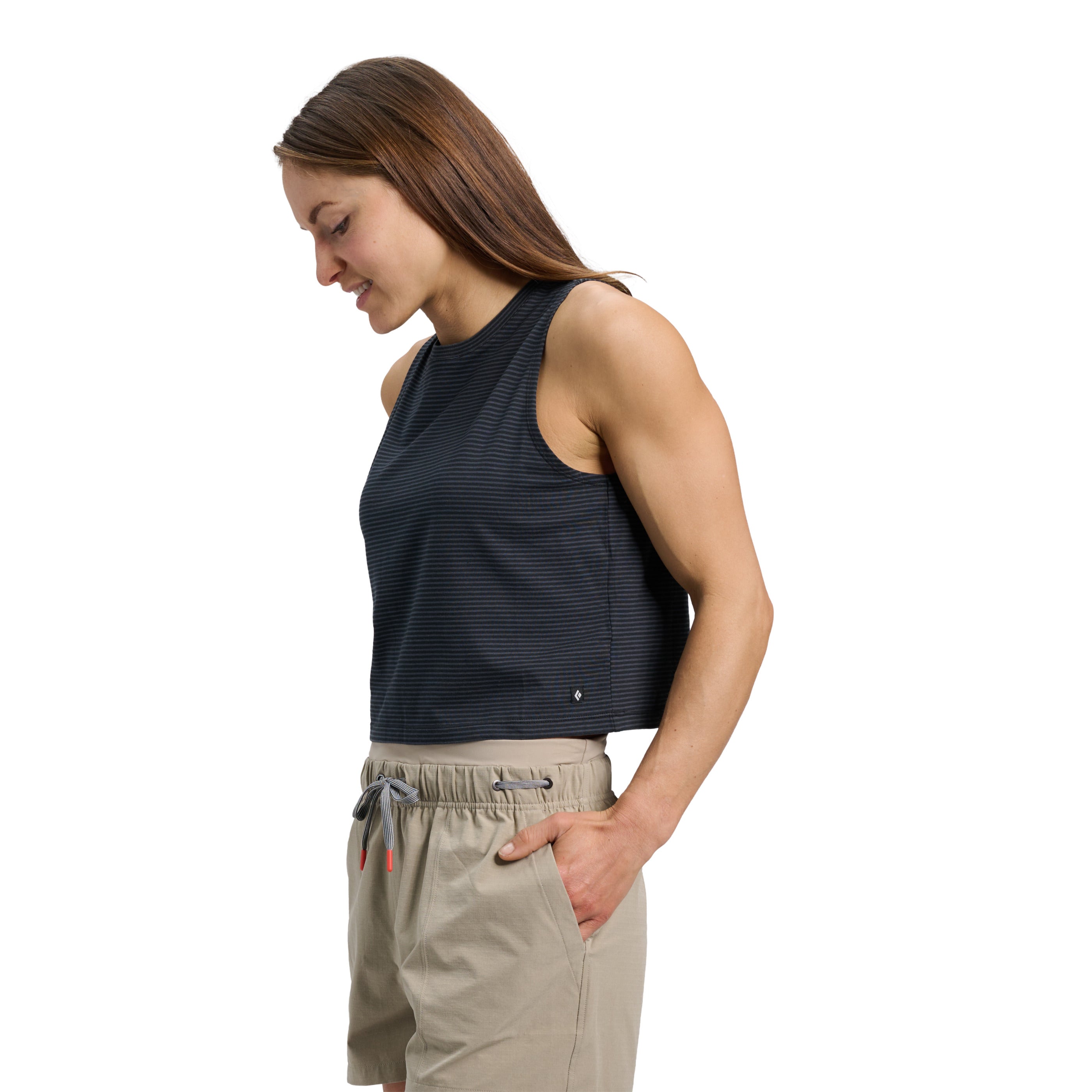 Black-Carbon ~ Model is 5' 8" | Chest 34" | Waist 28" | Size Small/6