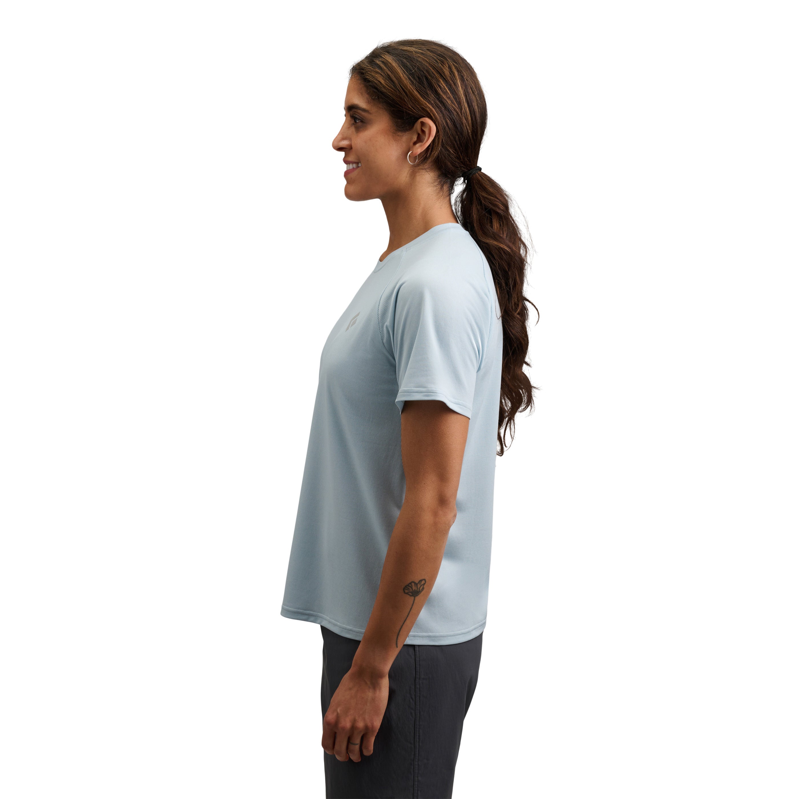 Fog Blue ~ Model Height 5' 6" | Chest 34" | Waist 28" | Size Small/6