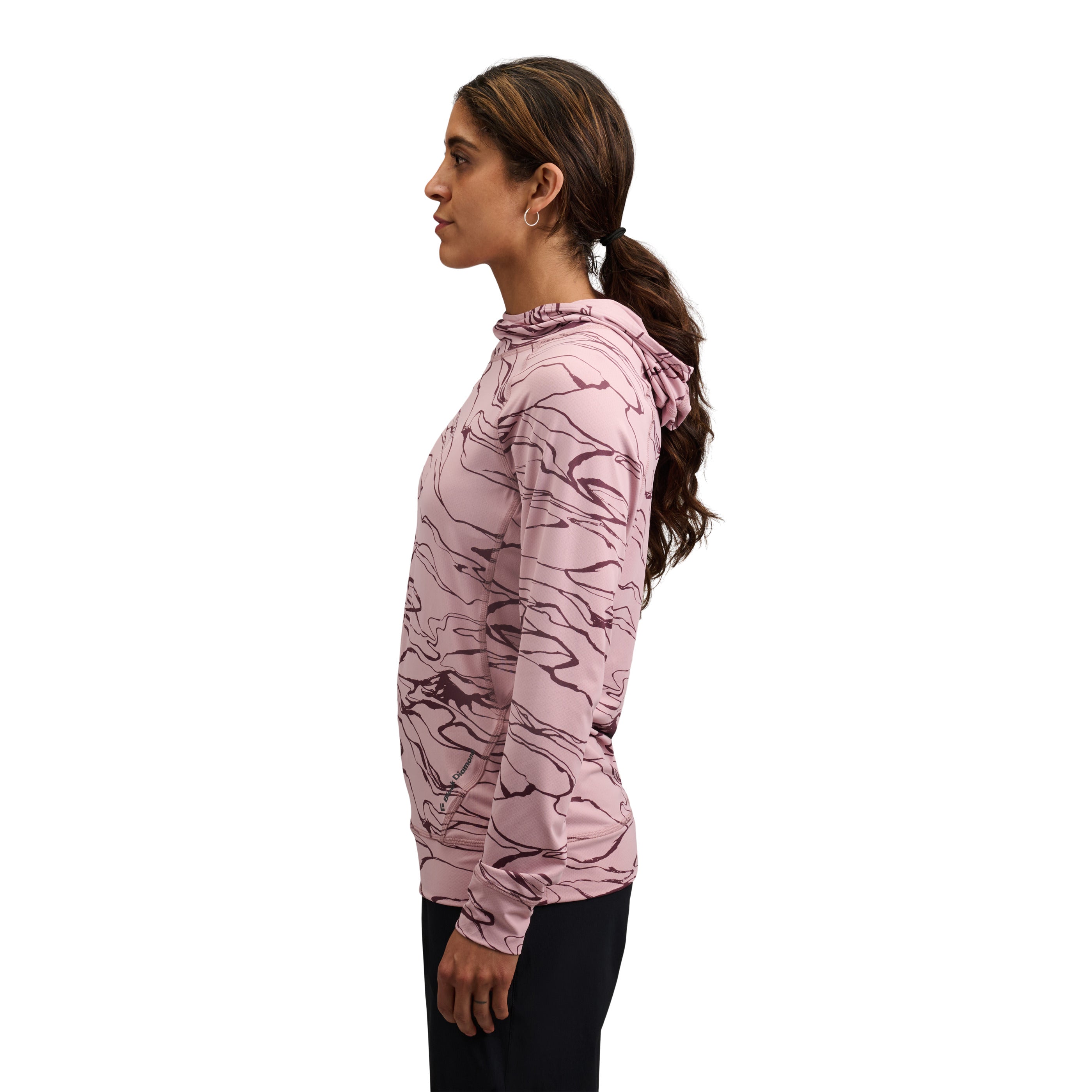 Relief-Meadow Rose-Fig ~ Model is 5' 6" | Chest 34" | Waist 28" | Size Small/6