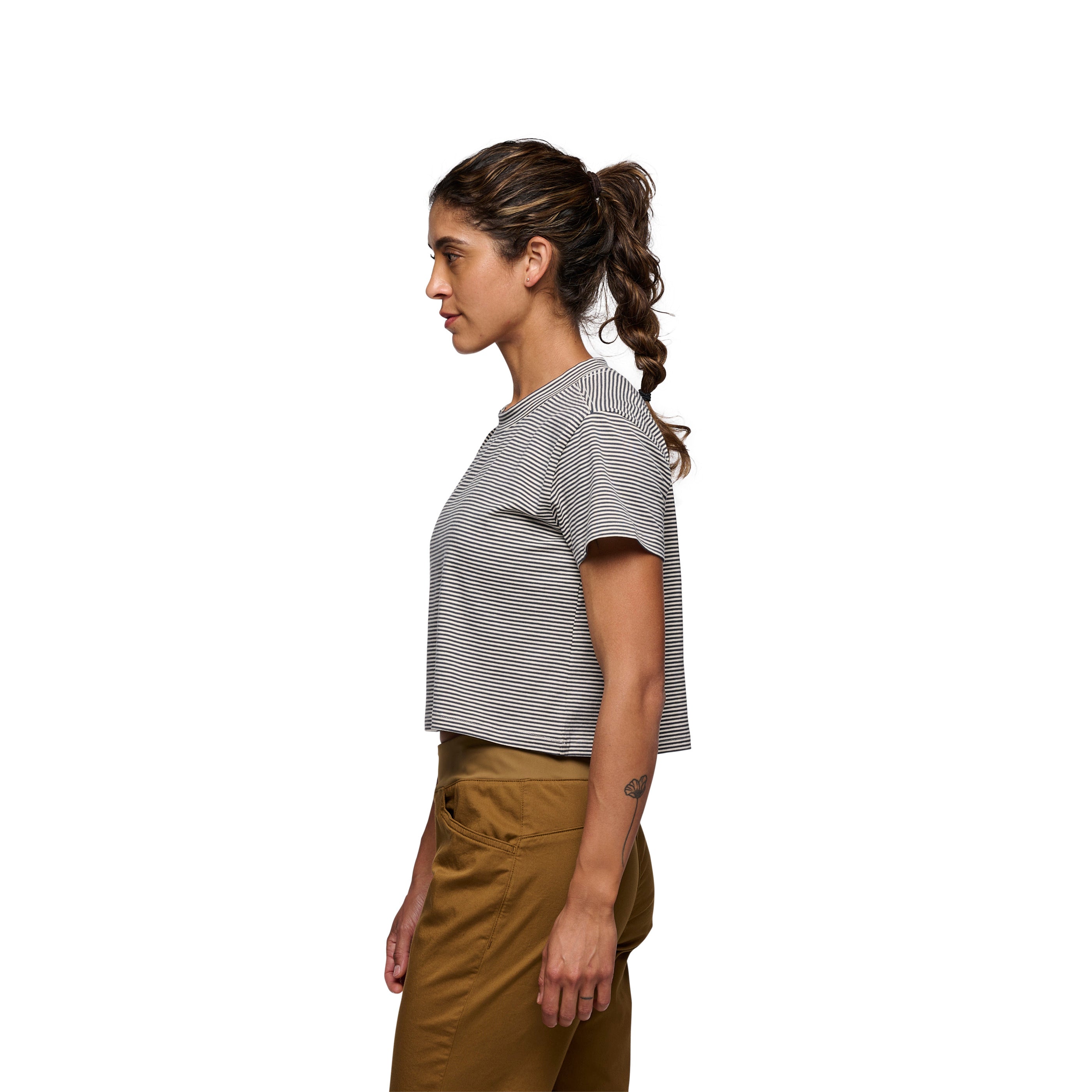 Charcoal-Off White ~ Model Height 5' 6" | Chest 34" | Waist 28" | Size Small/6